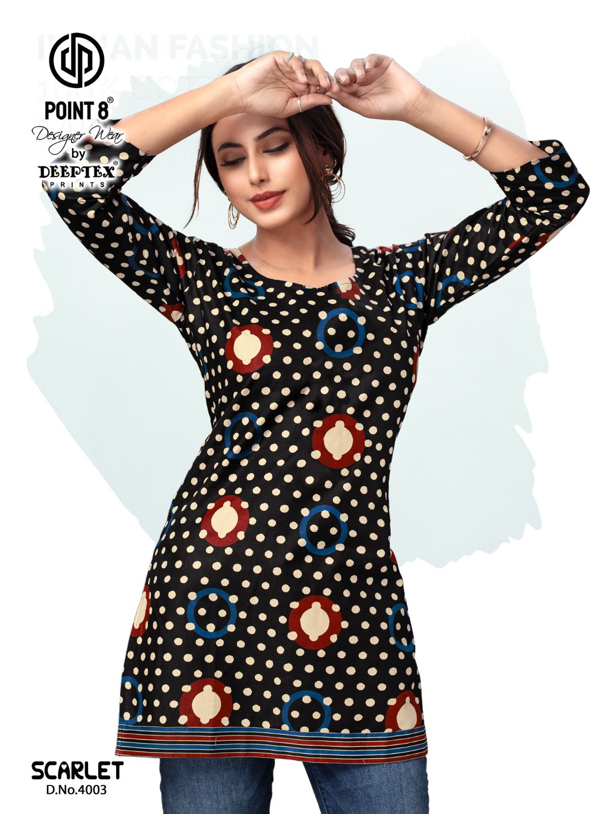 Scarlet Vol 4 By Deeptex Cotton Printed Ladies Top Wholesale Market In Surat
